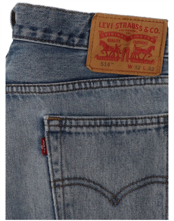 LEVI'S Ανδρικό τζιν 514 ίσιο W32 L32 Μπλε βαμβακερό
