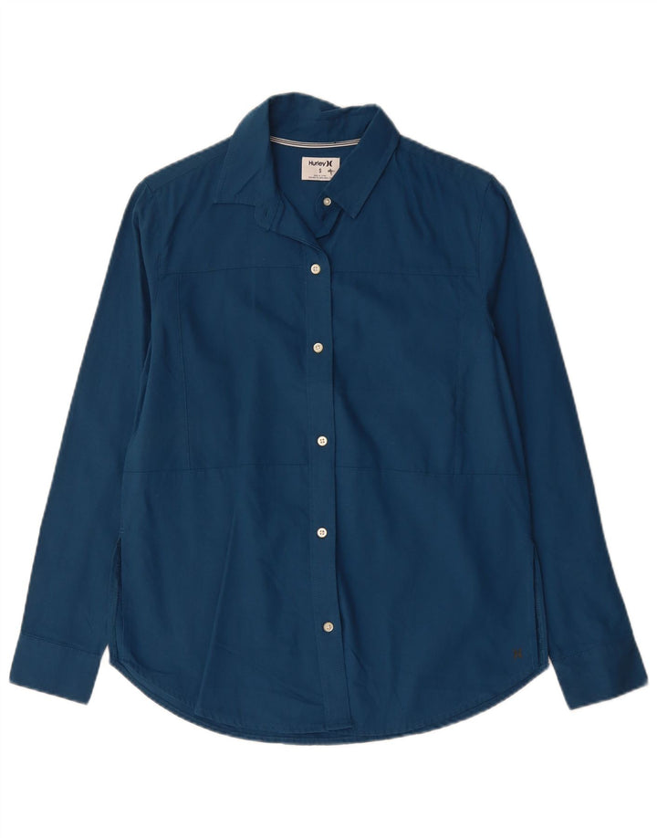 Hurley Γυναικείο πουκάμισο UK 10 Small Blue Polyester