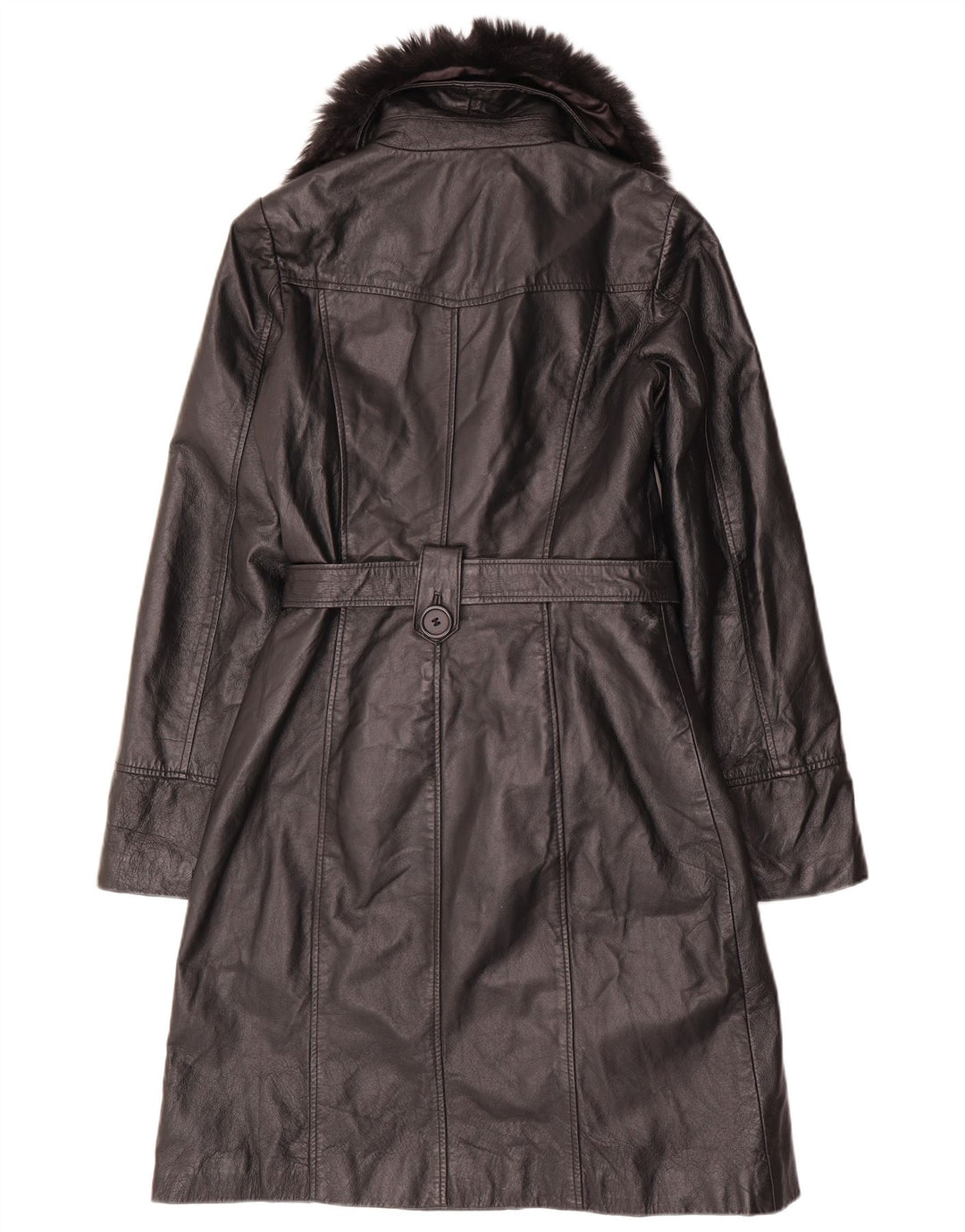Orsay Γυναικείο Δερμάτινο Παλτό UK 10 Small Black