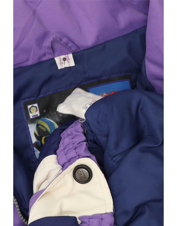 Fila Γυναικείο Loose Fit Jacket Ski IT 42 Medium Purple Polyester Retro