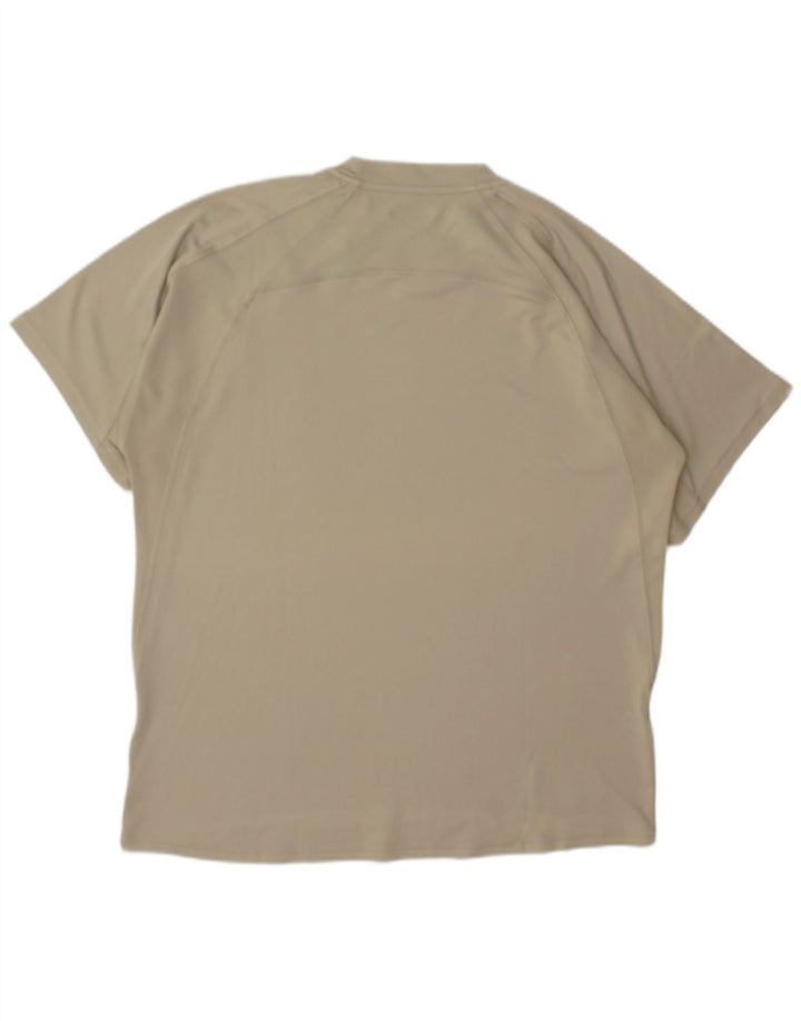 Under Armour Ανδρικό T-Shirt Top Large Beige Polyester