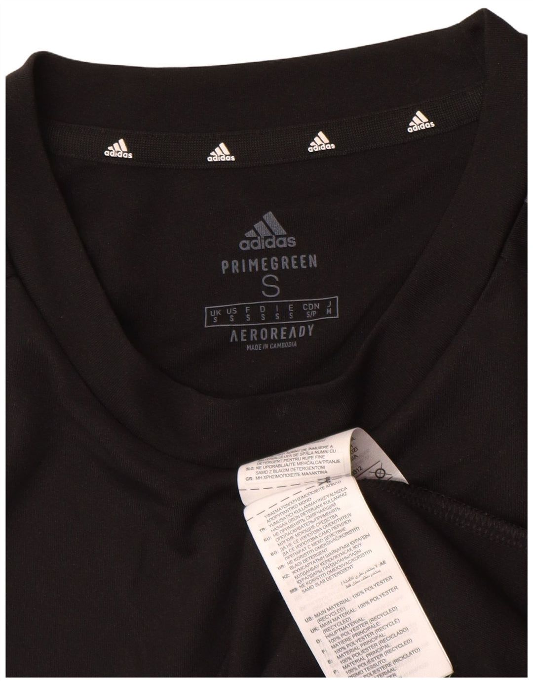 Ανδρικό γραφικό T-shirt Adidas Aeroready Top Μικρό Μαύρο Πολυεστέρα