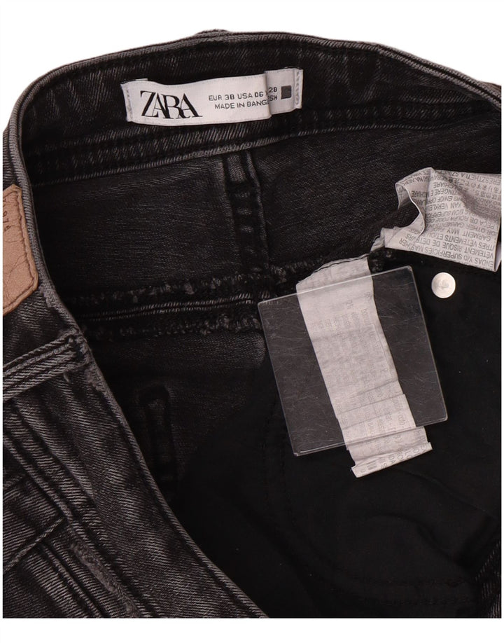 Zara Γυναικεία Skinny Jeans EU 38 Small W28 L27 Gray Cotton Classic