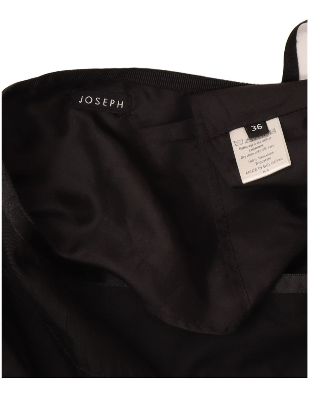 Γυναικεία φούστα JOSEPH Wrap EU 36 Small W26 Black Triacetate Classic