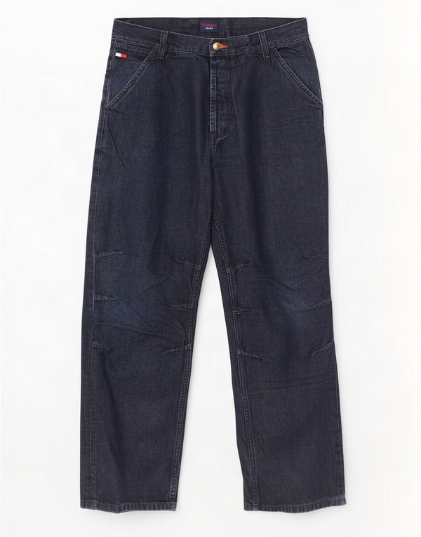 Ανδρικό τζιν ίσιο Tommy Hilfiger W32 L32 Navy Blue Cotton