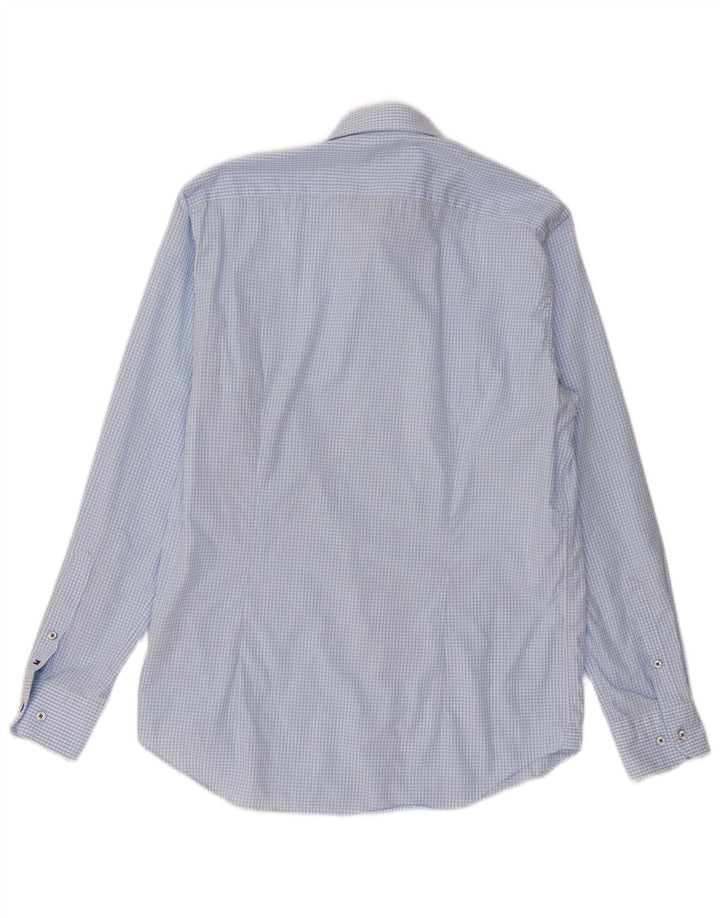 Tommy Hilfiger Ανδρικό πουκάμισο Προσαρμοσμένο σε μέγεθος 40 15 3/4 Medium Blue Gingham