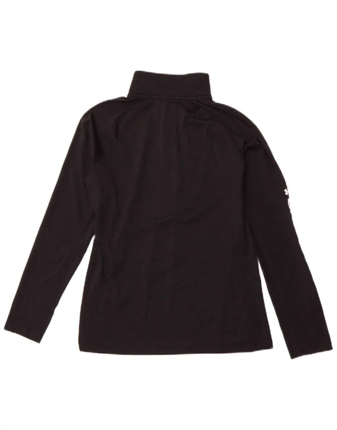 UNDER ARMOR Γυναικείο τοπ με φερμουάρ μακρυμάνικο UK 14 μεσαίο μαύρο