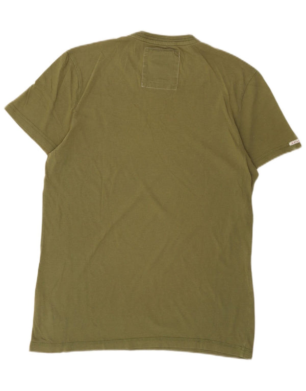 Ανδρικό γραφικό T-Shirt G-Star Top Medium Khaki Βαμβακερό