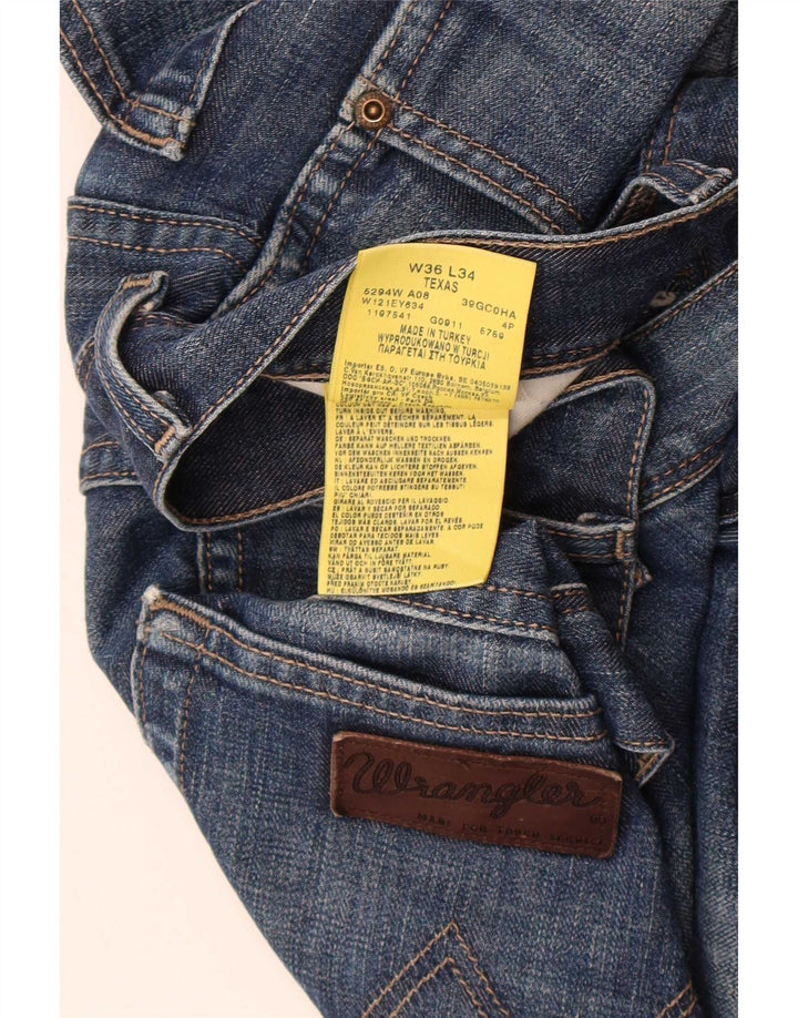 Wrangler Ανδρικό Texas Straight Jeans W36 L34 Μπλε βαμβακερό