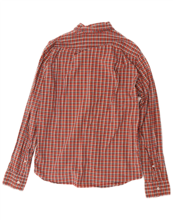 J. CREW Ανδρικό Πουκάμισο Slim Fit Μεσαίο Κόκκινο Καρό Βαμβακερό