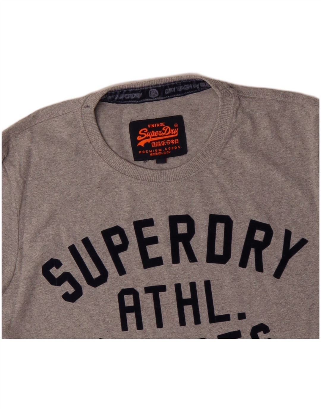 Ανδρικό γραφικό μπλουζάκι SUPERDRY Τοπ μεγάλο γκρι βαμβακερό