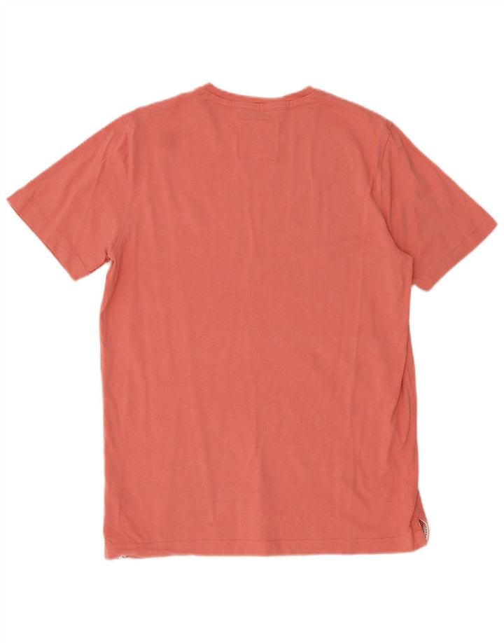 Ανδρικό T-Shirt Crew Clothing Top Μεσαίο Ροζ Βαμβακερό