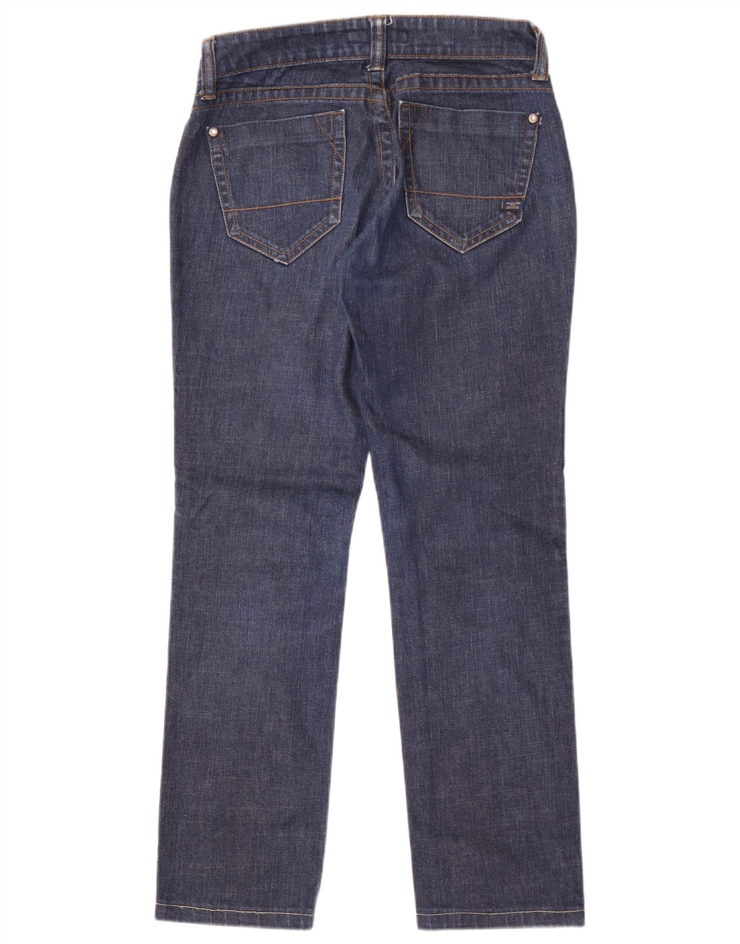 Massimo Dutti Γυναικείο ίσιο τζιν W27 L29 Navy Blue Cotton