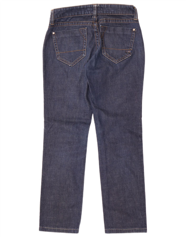 Massimo Dutti Γυναικείο ίσιο τζιν W27 L29 Navy Blue Cotton