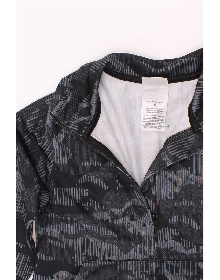 Adidas Boys αθλητική φόρμα Top Jacket 5-6 Years Grey Camouflage Polyester