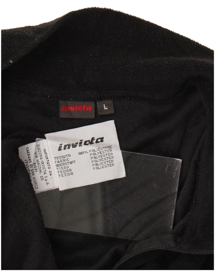 INVICTA Ανδρικό φερμουάρ Fleece Jumper Large Μαύρο