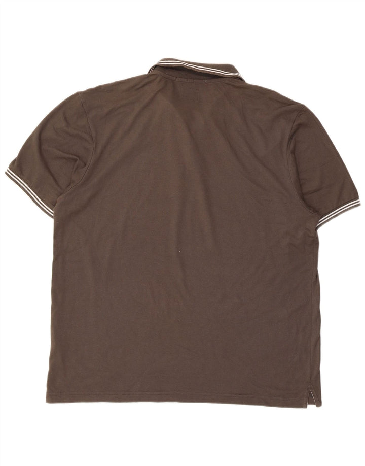 Ανδρικό μπλουζάκι CHAMPION Easy Fit Polo 3XL Καφέ βαμβακερό