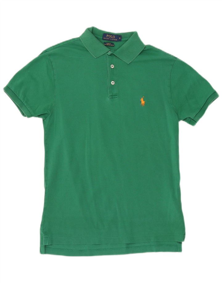 POLO RALPH LAUREN Ανδρικό πουκάμισο Polo Slim Fit Μικρό πράσινο βαμβακερό