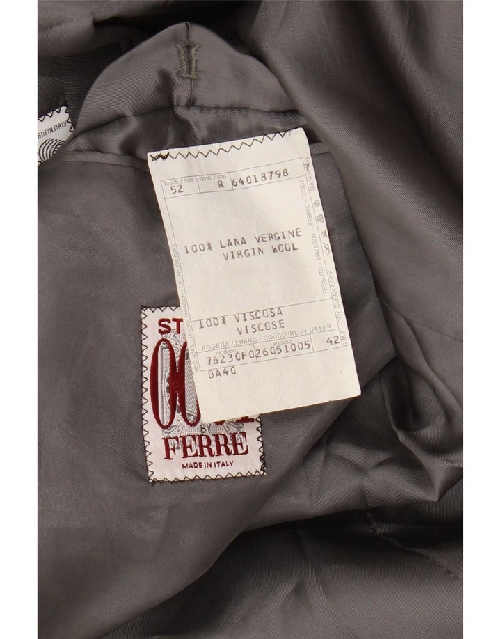 Ferre Mens 2 Button Blazer Jacket IT 52 XL Πολύχρωμο Gingham