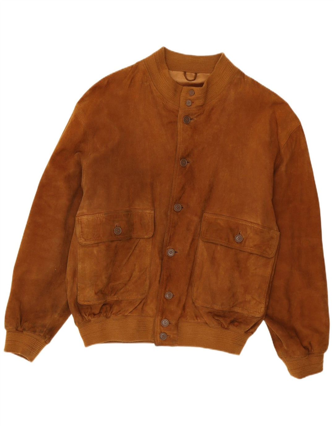 Maxi Milian Ανδρικό Suede Bomber Jacket IT 58 4XL Καφέ