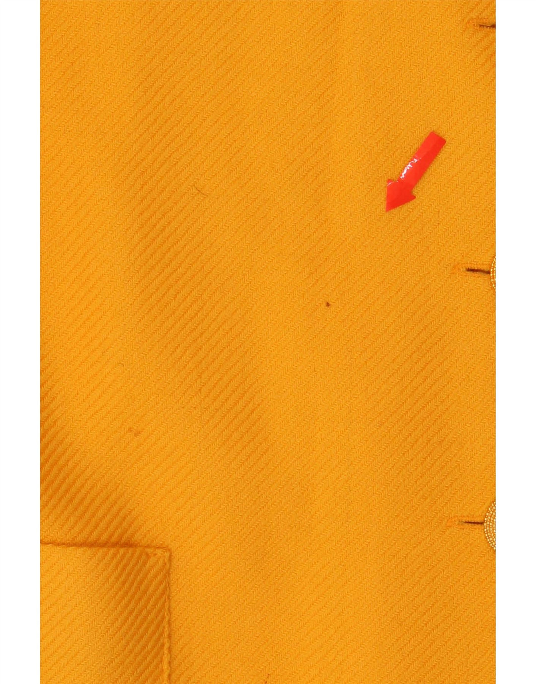 VINTAGE Womens 3 Button Blazer Jacket EU 44 XL Yellow Virgin Wool Vintage Vintage and Second-Hand Vintage from Messina Hembry 