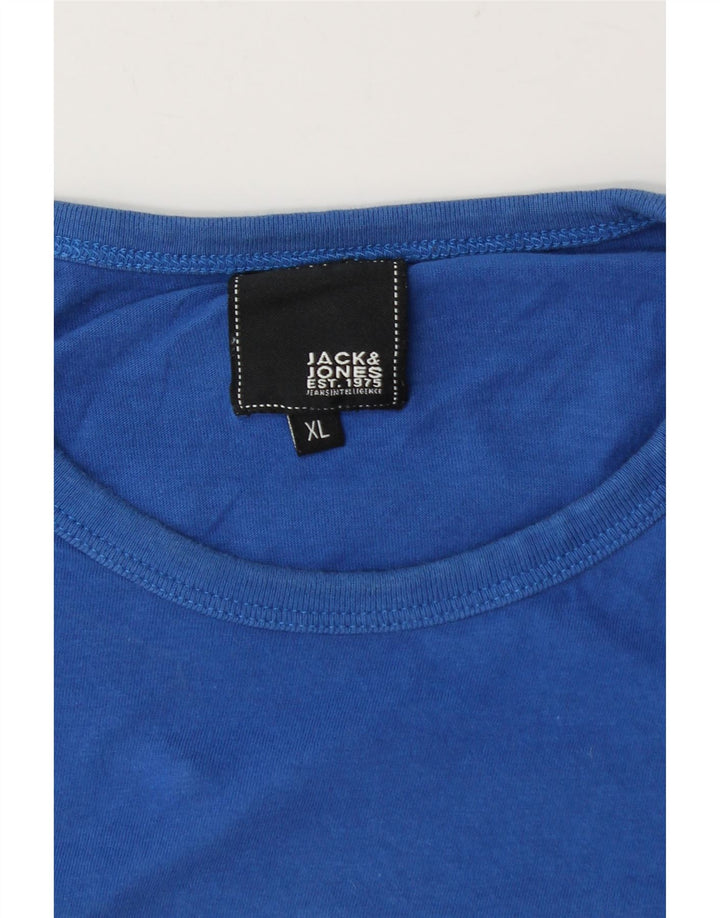 JACK & JONES Ανδρικό γραφικό T-Shirt Top XL Blue