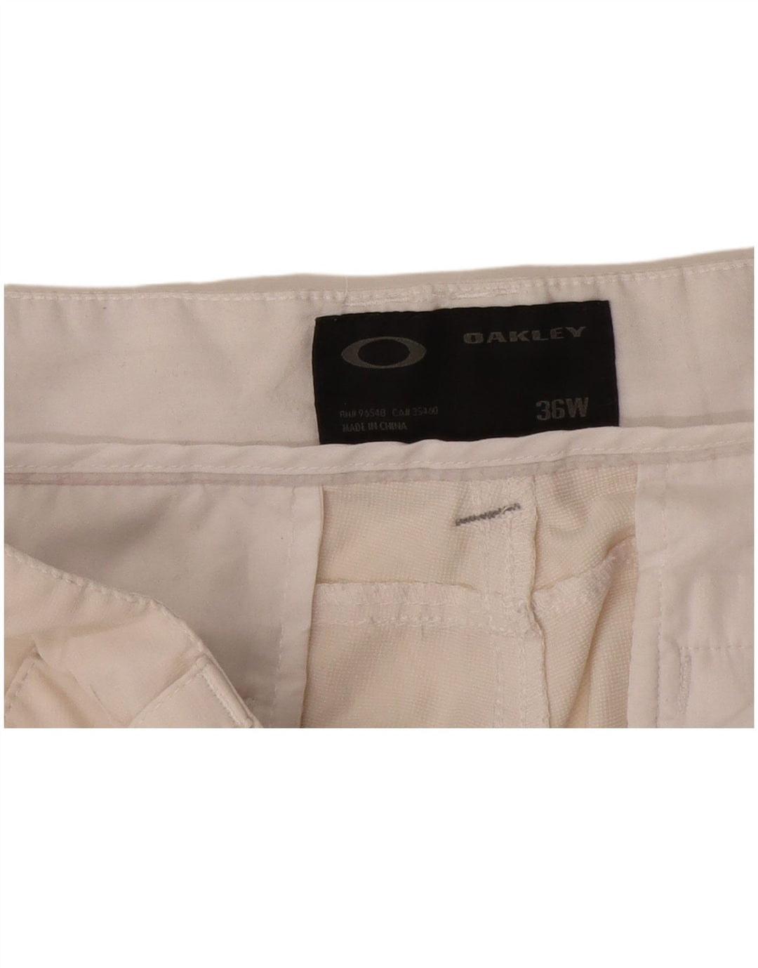 Ανδρικό σορτς Chino Oakley W36 μεγάλο σε ανοιχτό λευκό