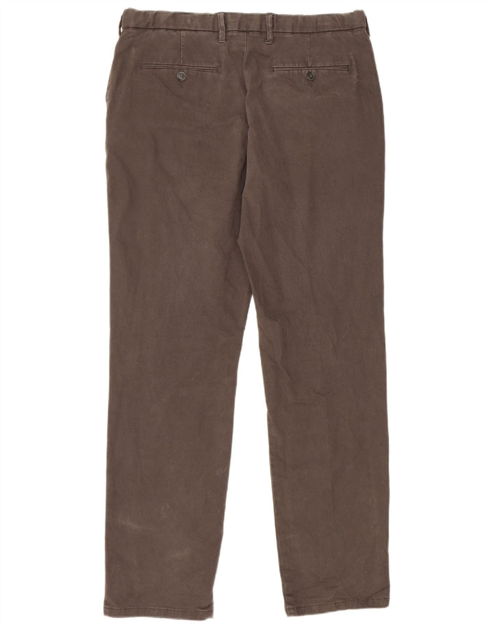 Marks & Spencer Ανδρικό παντελόνι Chino με κανονική εφαρμογή W36 L33 Γκρι βαμβακερό