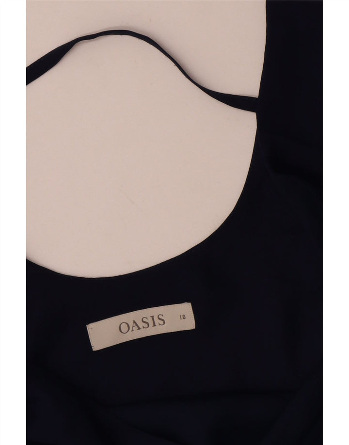 Oasis Γυναικεία Αμάνικη Μπλούζα Τοπ UK 10 Small Navy Blue