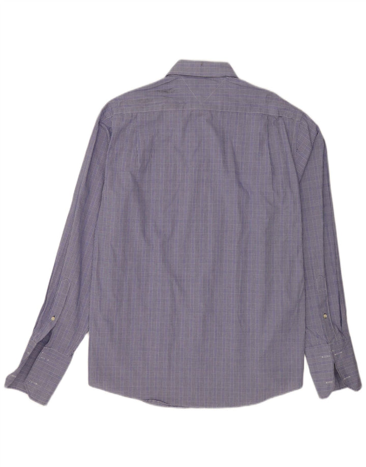 Ανδρικό επίσημο πουκάμισο Tommy Hilfiger, μέγεθος 15 1/2 Medium Blue Houndstooth