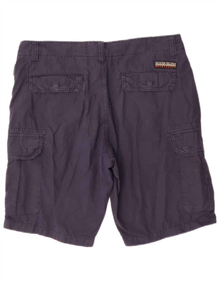 Ανδρικό σορτς Cargo Napapijri W33 Βαμβακερό μεσαίο Navy Blue