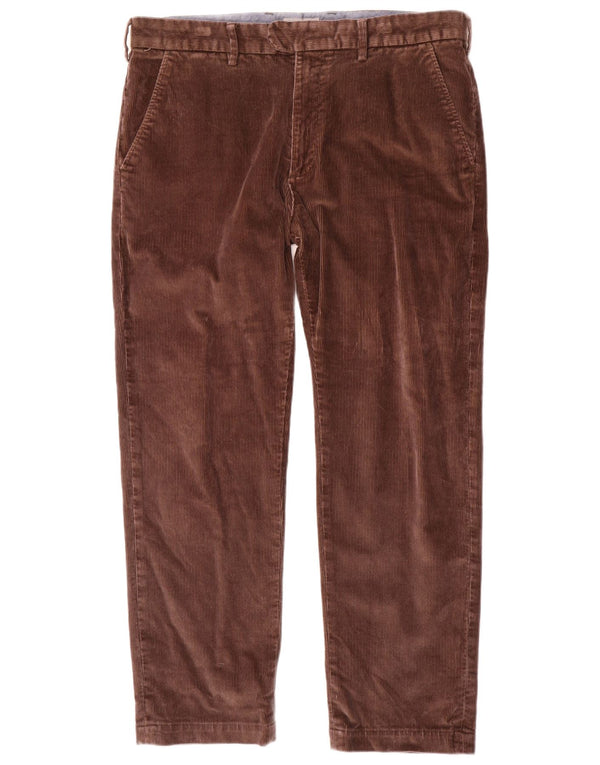 Ανδρικό ίσιο κοτλέ παντελόνι Marks & Spencer W36 L29 Καφέ βαμβακερό