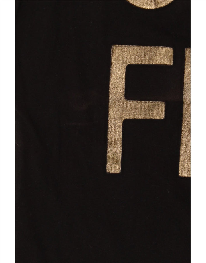 Γυναικείο T-Shirt Trussardi Jeans Top UK 14 Medium Black