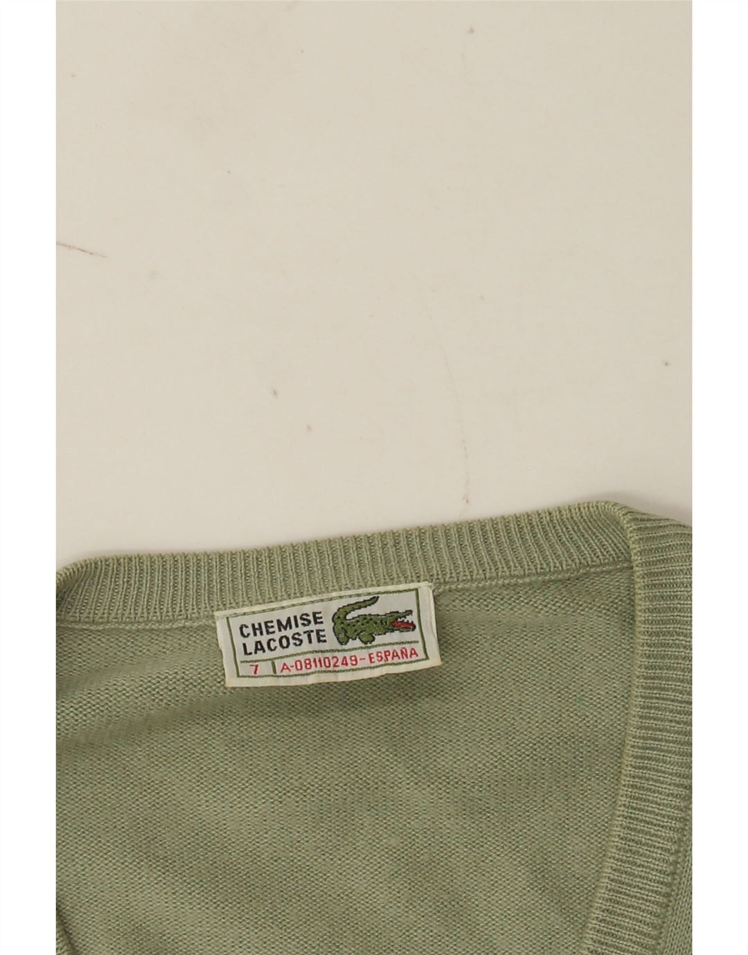 Ανδρικό πουλόβερ Lacoste με V λαιμόκοψη, μέγεθος 7 2XL Πράσινο