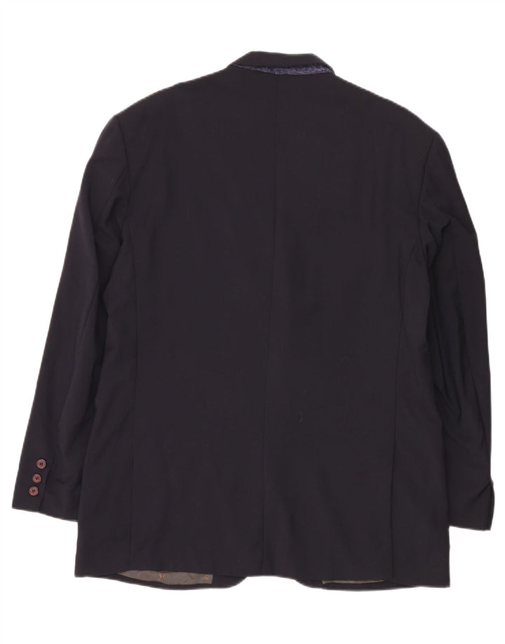 Γυναικείο μπουφάν μπλέιζερ με 3 κουμπιά Brooksfield IT 54 2XL Navy Blue Wool