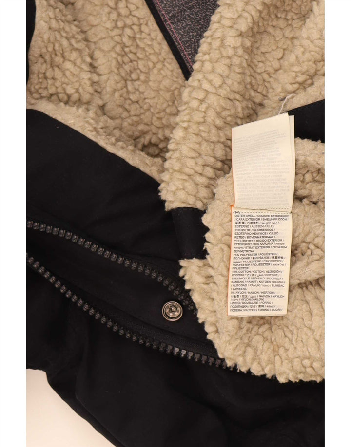 Superdry γυναικείο τζάκετ Windparka με κουκούλα UK 14 Medium Navy Blue