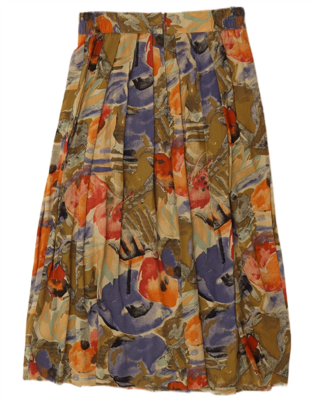 VINTAGE Γυναικεία Maxi Πλισέ Φούστα IT 44/46 Medium W28 Πολύχρωμη Floral