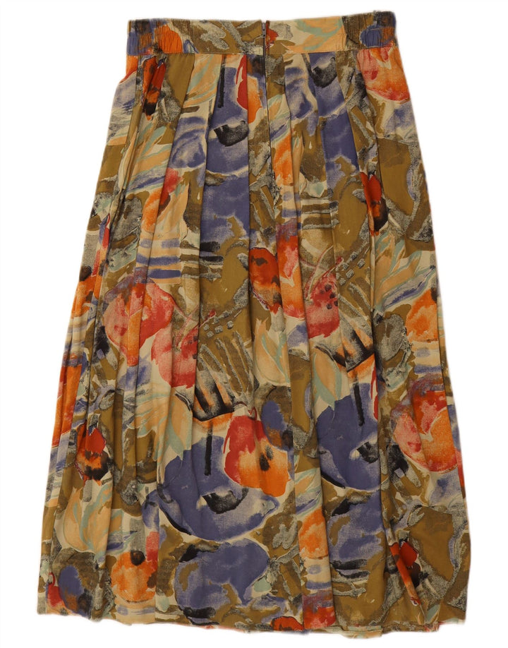 VINTAGE Γυναικεία Maxi Πλισέ Φούστα IT 44/46 Medium W28 Πολύχρωμη Floral