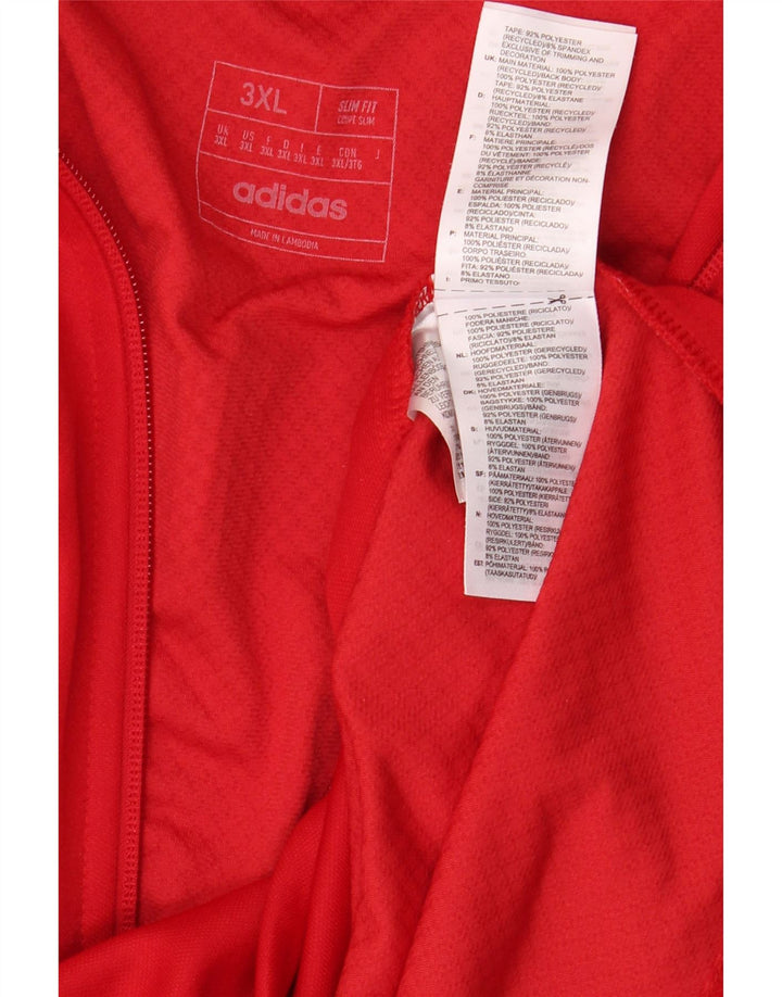 Ανδρική φόρμα Adidas Aeroready Graphic Top Jacket 3XL Red Polyester