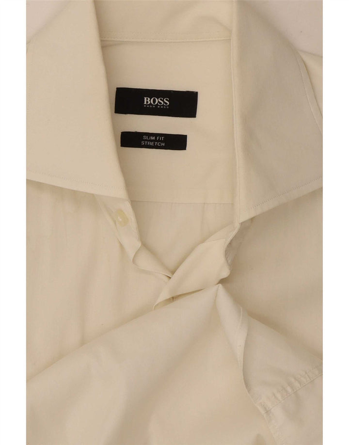 Ανδρικό πουκάμισο Hugo Boss Slim Fit Medium Off White
