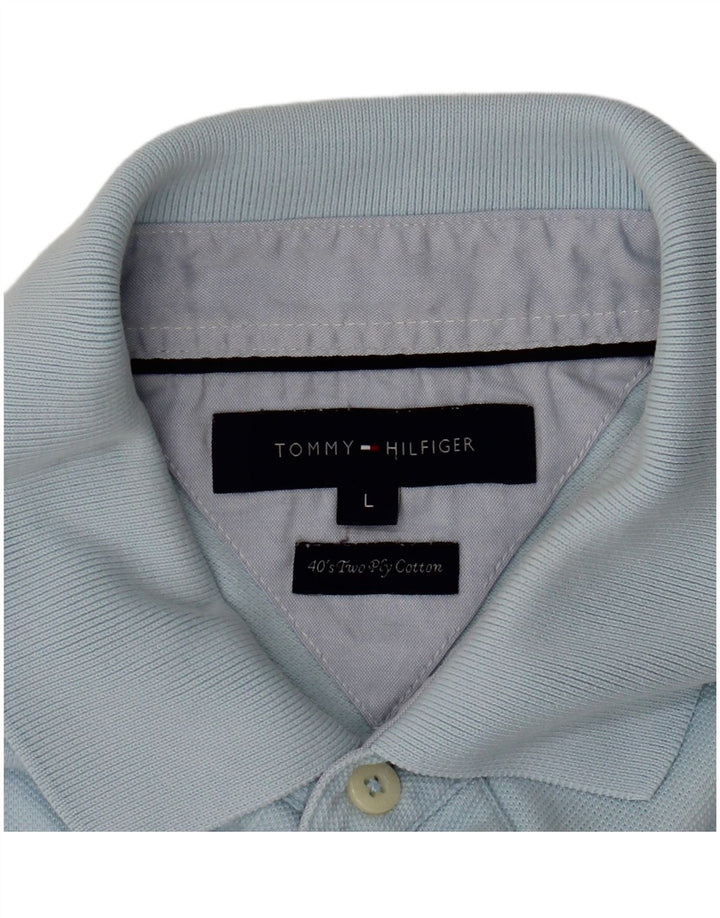Tommy Hilfiger Ανδρικό Πόλο Μπλουζάκι μεγάλο μπλε
