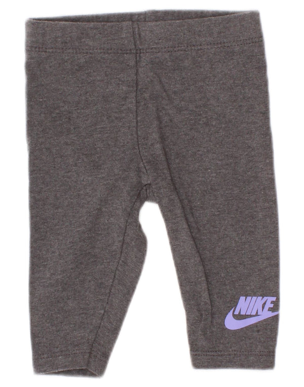 Nike Baby Girls Graphic κολάν 0-3 μηνών γκρι βαμβακερό