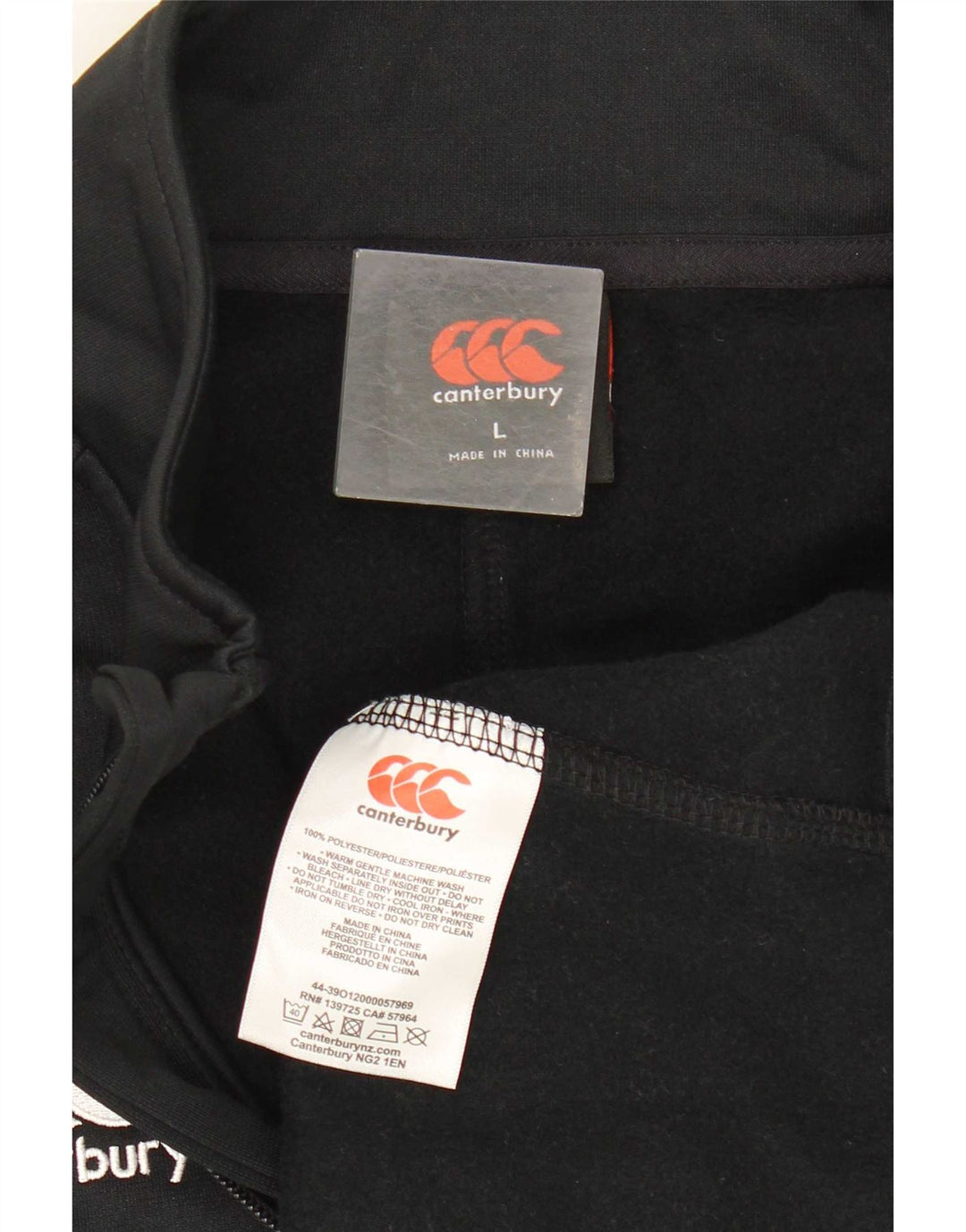 Canterbury Ανδρική φόρμα πουλόβερ με φερμουάρ Gonzaga Top Large Black