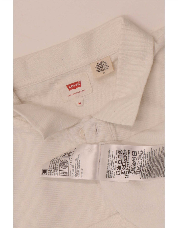 Ανδρικό πουκάμισο πόλο Levi's μεσαίο λευκό βαμβακερό