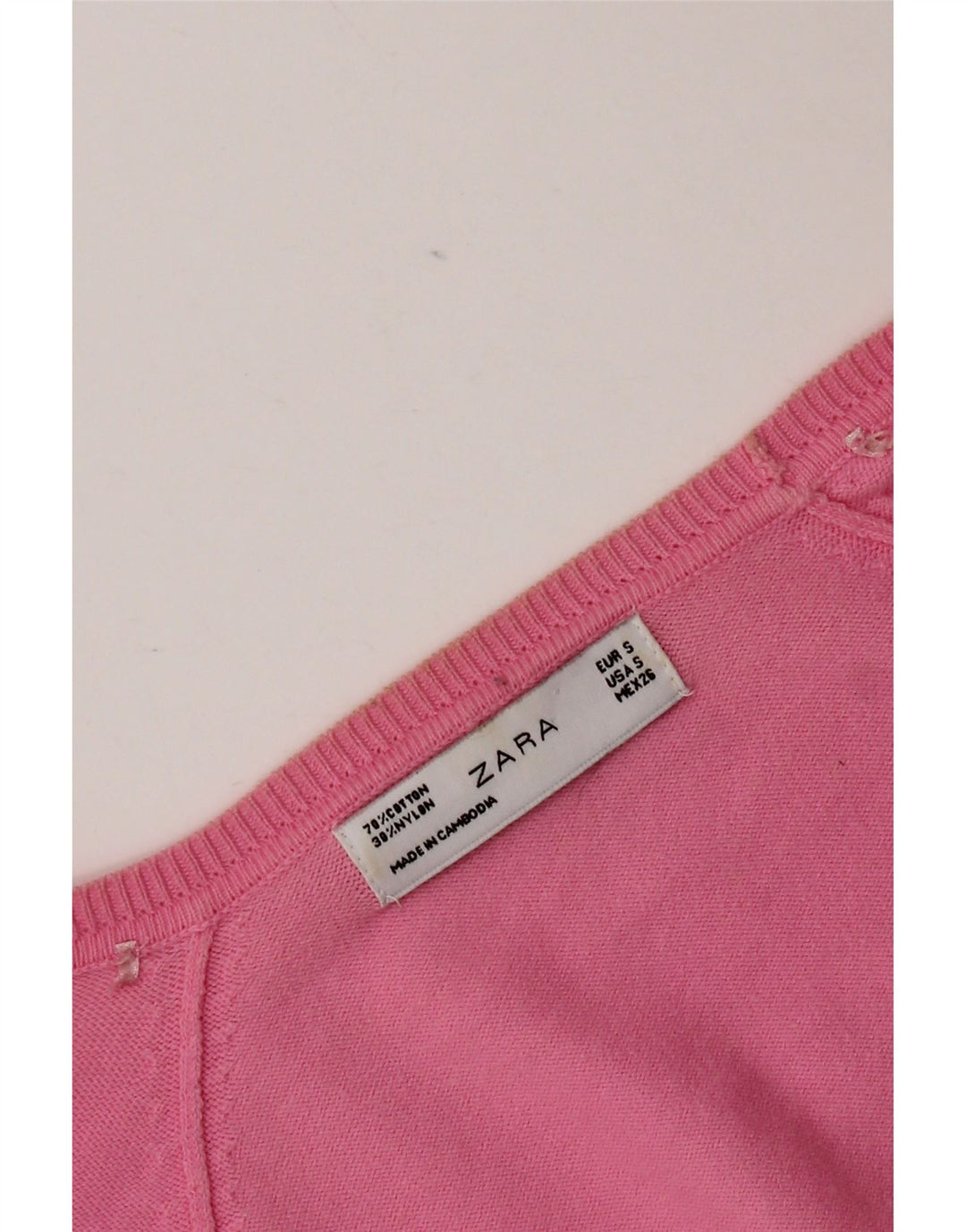 Zara Γυναικεία Ζακέτα UK 10 Small Pink