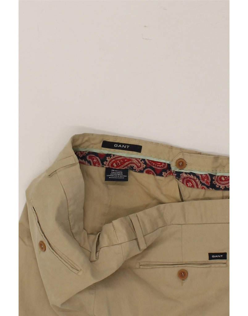 GANT Mens Tailored Chino Trousers IT 56 3XL W39 L31 Beige Vintage Gant and Second-Hand Gant from Messina Hembry 