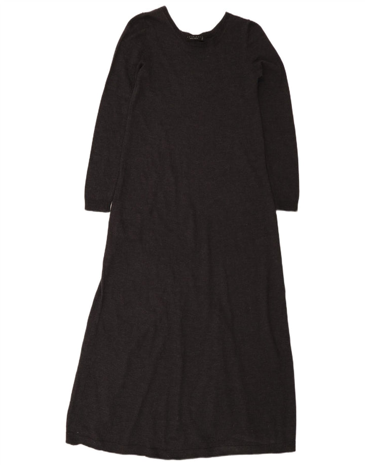 Simona Barbieri Γυναικείο μακρυμάνικο φόρεμα με διπλό σετ UK 10 Small Grey