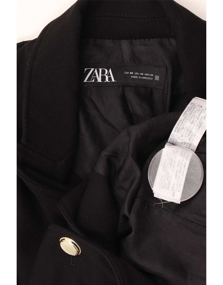Zara Γυναικείο μπουφάν blazer UK 6 XS μαύρο πολυεστέρα