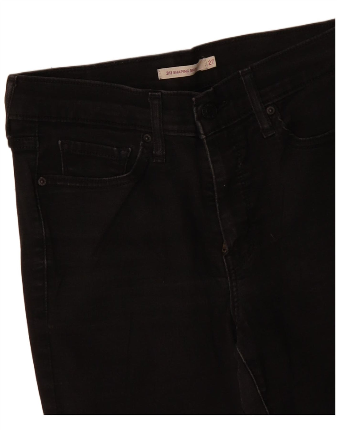 LEVI'S Womens 311 Shaping Skinny Jeans W27 L29 Μαύρο