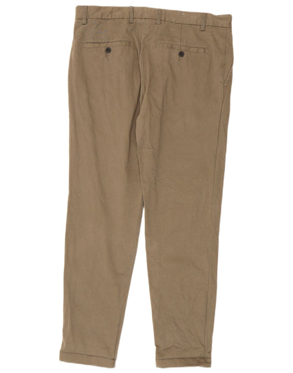 Zara Ανδρικό παντελόνι Chino Slim EU 44 Large W34 L30 Beige βαμβακερό